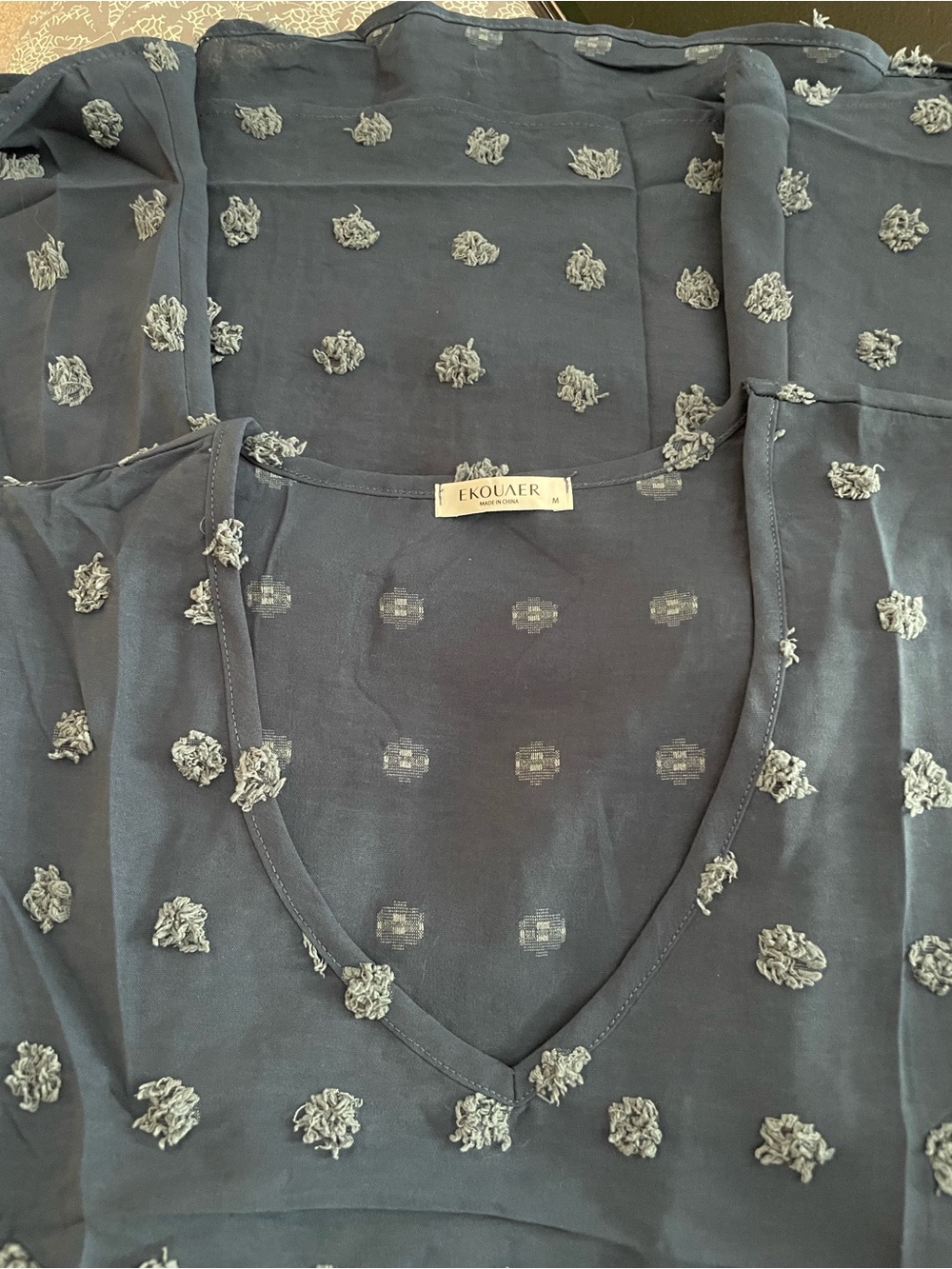Blue Drawstring Waist Swim Cover-Up Dress! New without tags! Never worn! - Picture 5 of 6